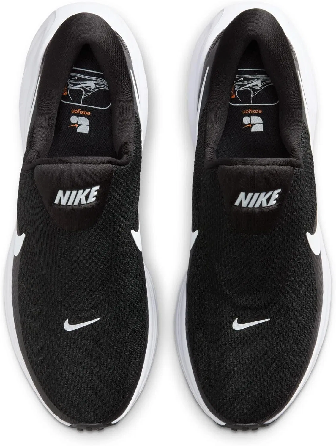 Мужские беговые кроссовки Nike Revolution 8 Easyon Street, Black White Anthracite Wolf Size — фото 4