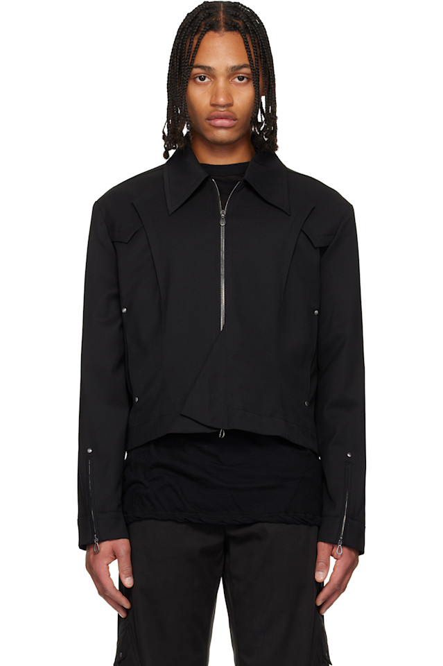 

Kiko Kostadinov Черный укороченный блузон kraner