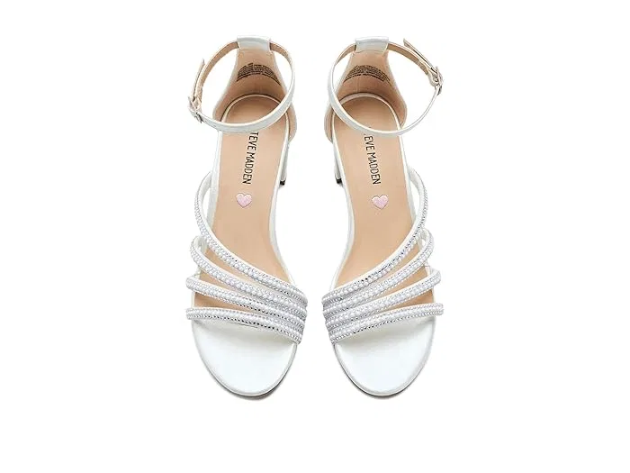 Туфли на каблуке с кристаллами Haze Steve Madden Kids, белый — фото 3