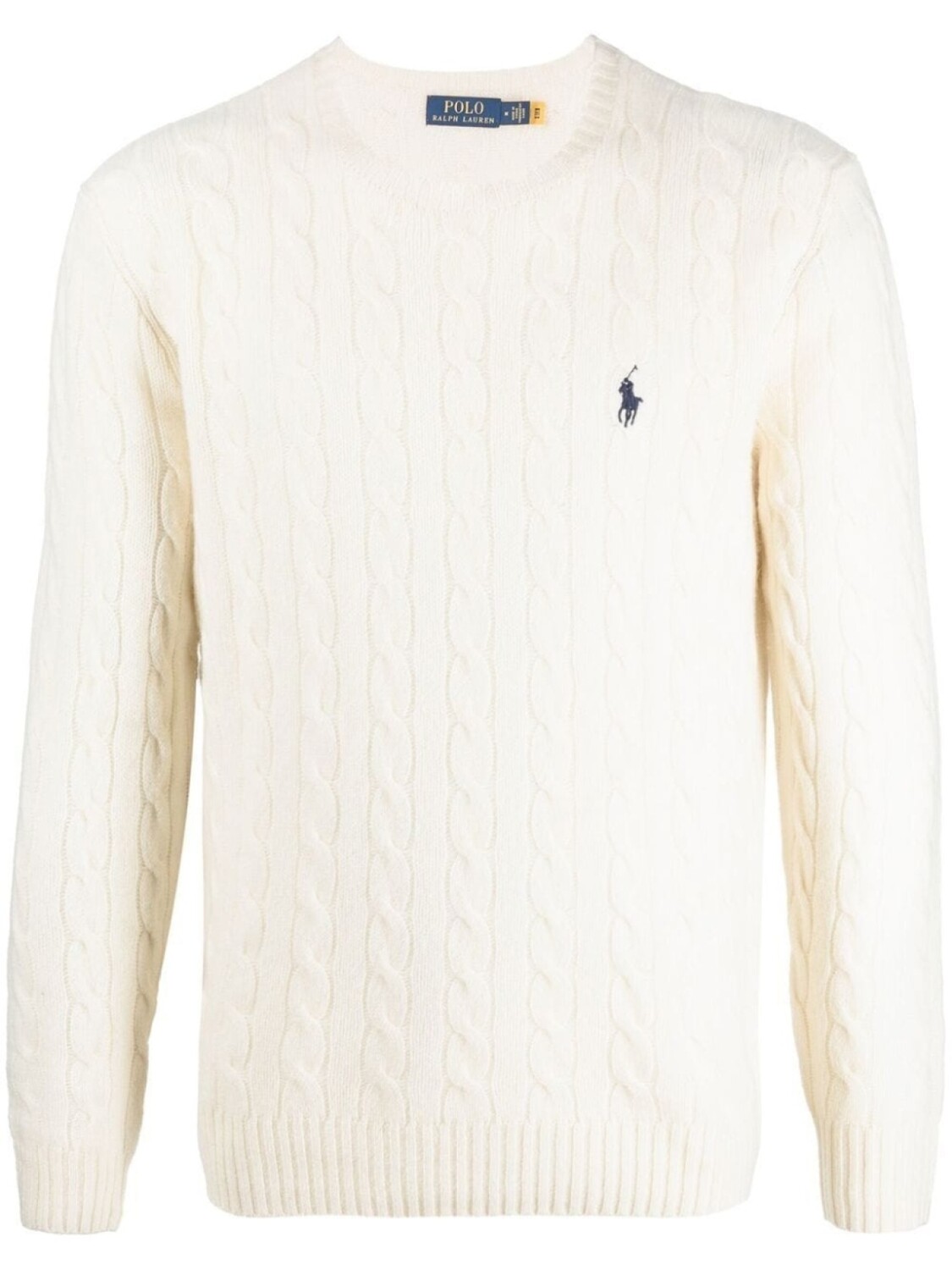

Polo Ralph Lauren вязаный джемпер с вышитым логотипом, нейтральный цвет
