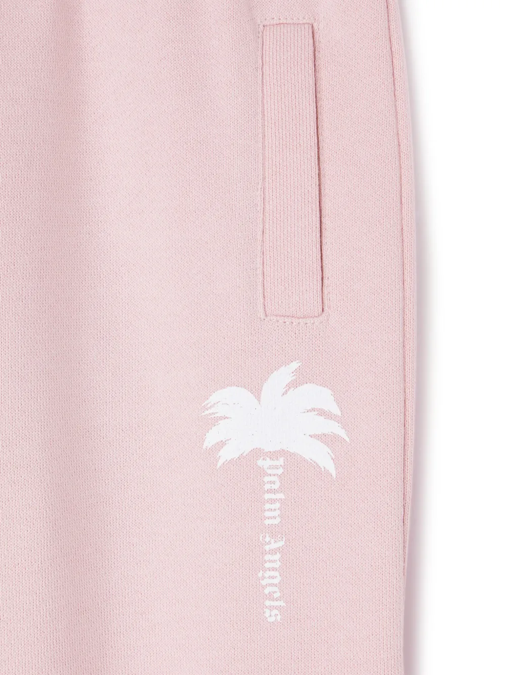 Спортивные брюки с принтом Palm Angels Kids, розовый — фото 3
