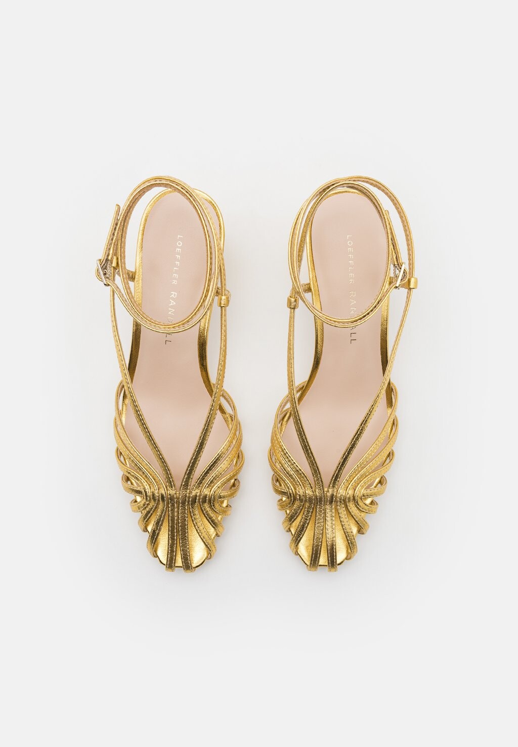 

Сандалии с ремешками LIVVY LATTICE MID HEEL Loeffler Randall, золото