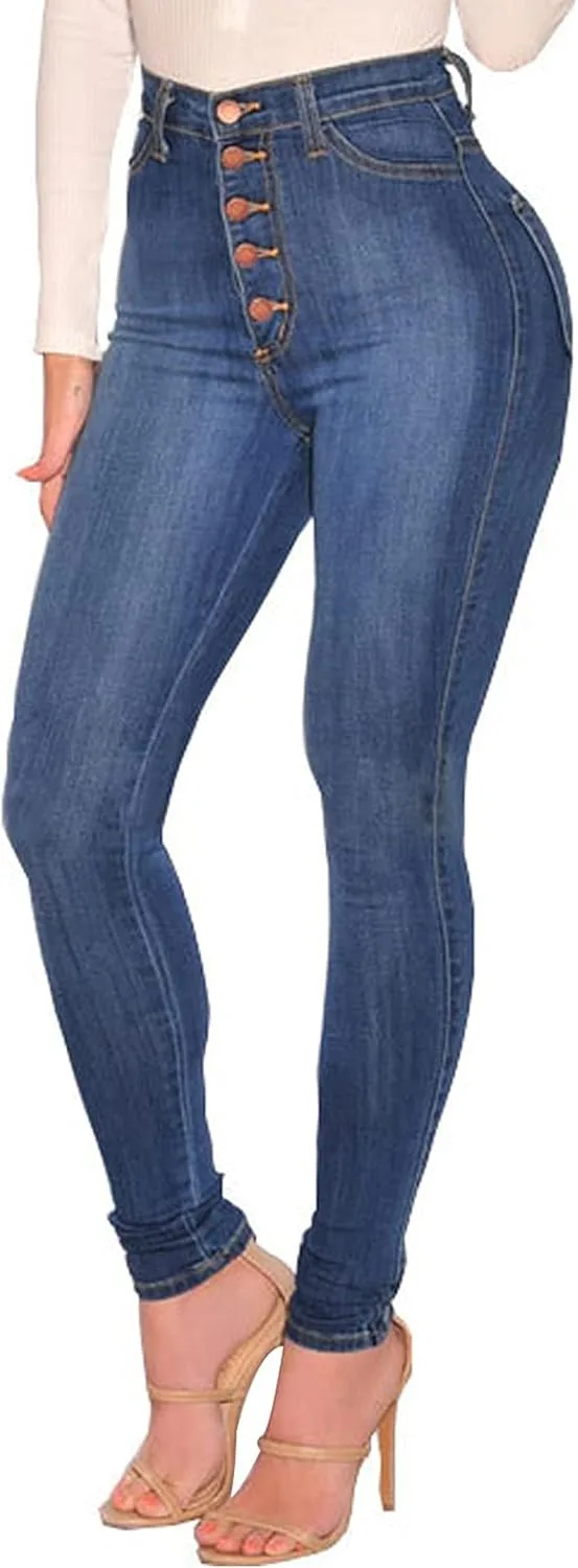 

BISUAL женские джинсы с высокой талией, эффектом подтяжки ягодиц, потертые, stretch, skinny