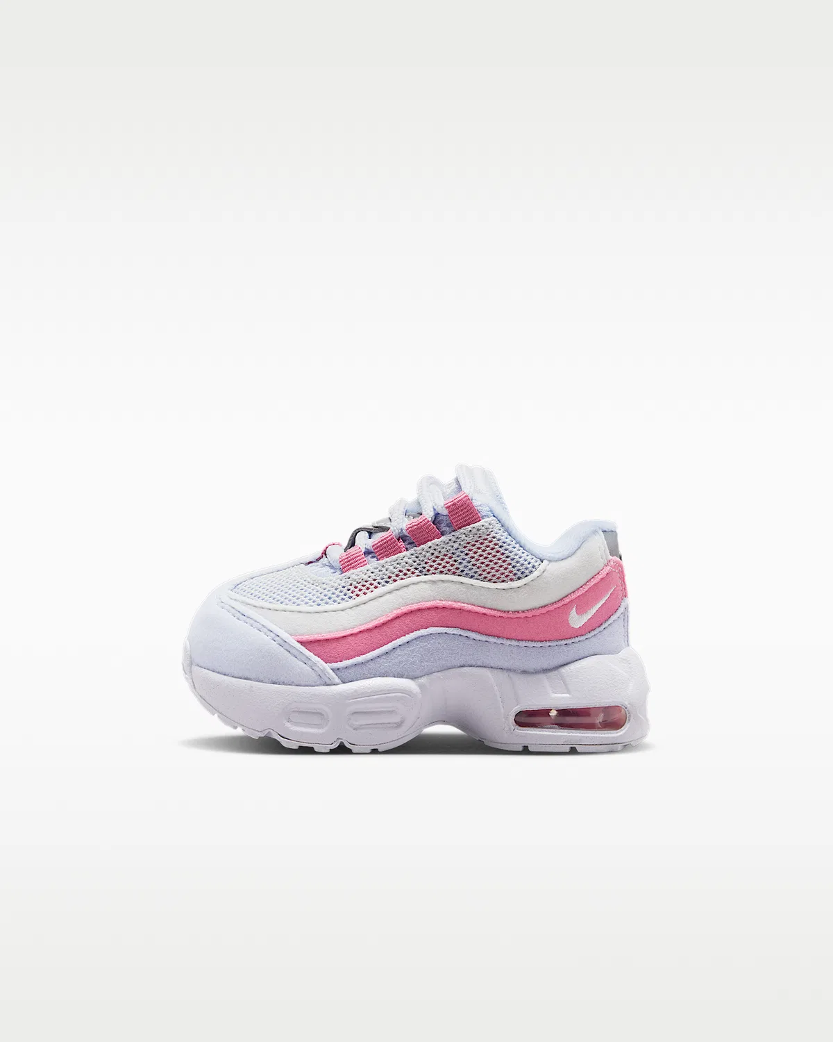Кроссовки Nike Air Max 95 для малышей, Football Grey/Peony/Ghost/White