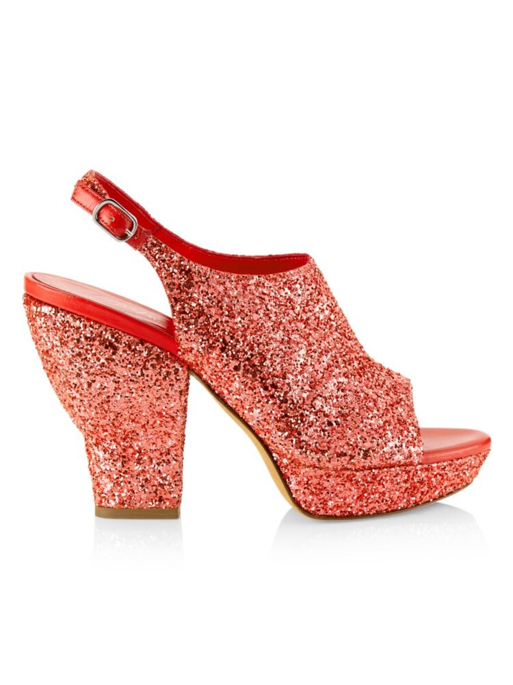 

Сандалии Salma с блестками на платформе 3.1 Phillip Lim, коралл