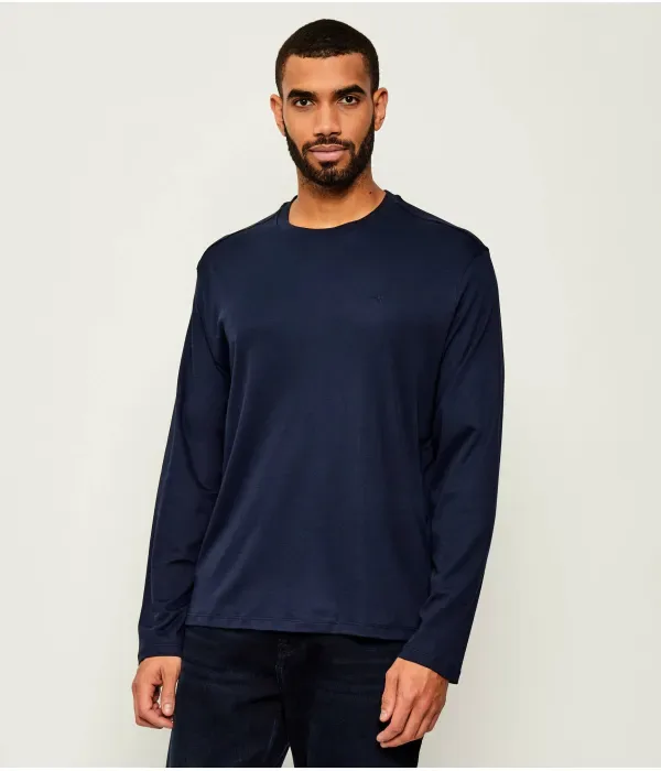 Футболка с длинными рукавами SUPIMA INTERLOCK regular fit Calvin Klein, темно-синий