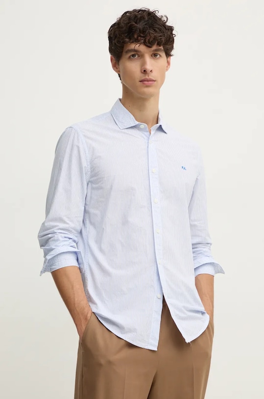 

Хлопковая рубашка MARK Pepe Jeans, синий