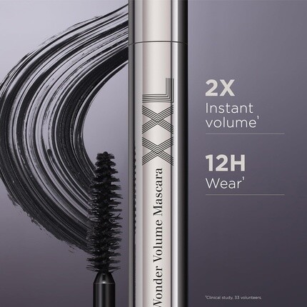 Clarins Тушь Wonder Volume Xxl для увеличения и удлинения ресниц, эффект двойного объема 0,3 унции — фото 2