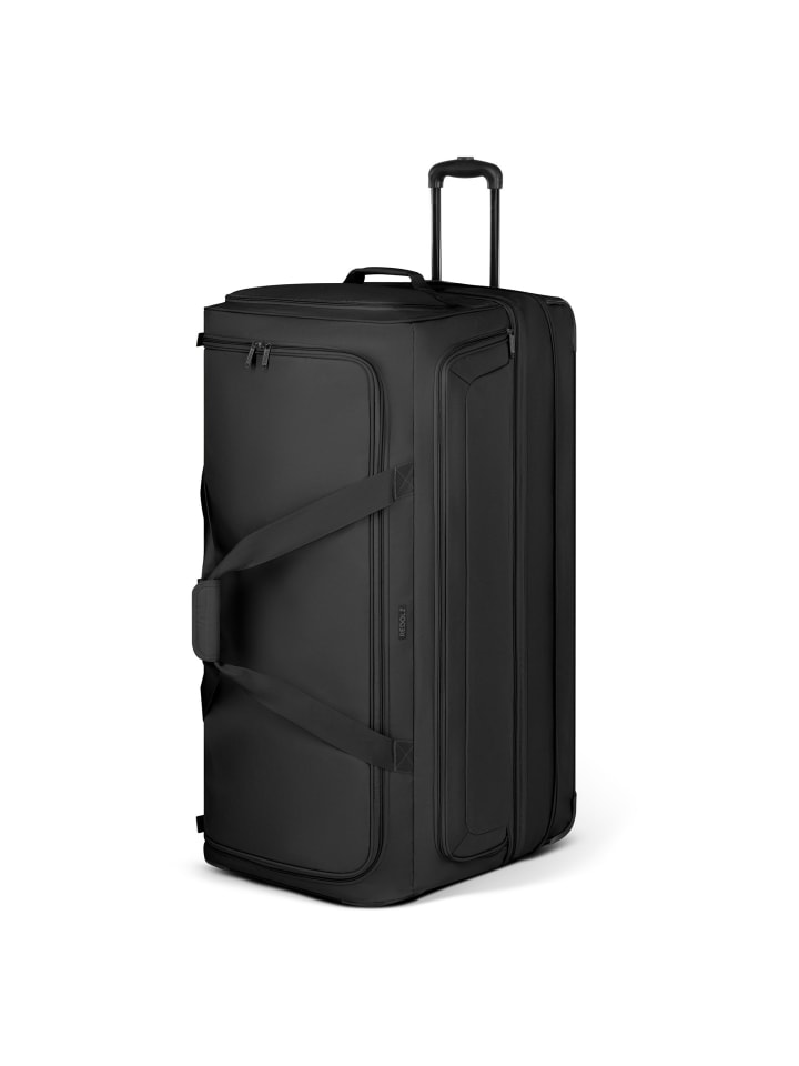 

Дорожная сумка Duffle Essentials на двух колесах, 90 см XXL, с расширяющейся вставкой, специальный размер, черного цвета Redolz