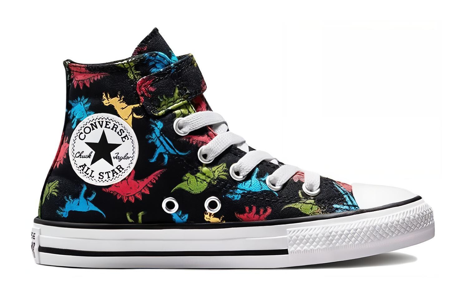 Converse Chuck Taylor All Star Детские парусиновые туфли GS, Black/Green — фото 2