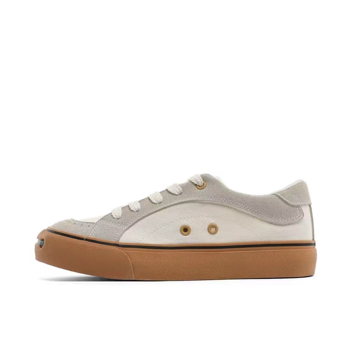 

OBWA Мужские низкие скейтерские кеды бежевые, цвет Beige