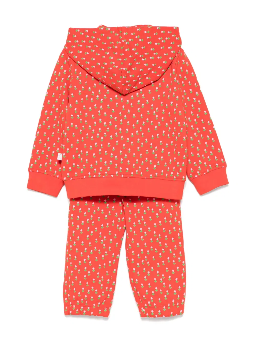 Спортивный костюм с цветочным принтом Stella Mccartney Kids, красный — фото 2