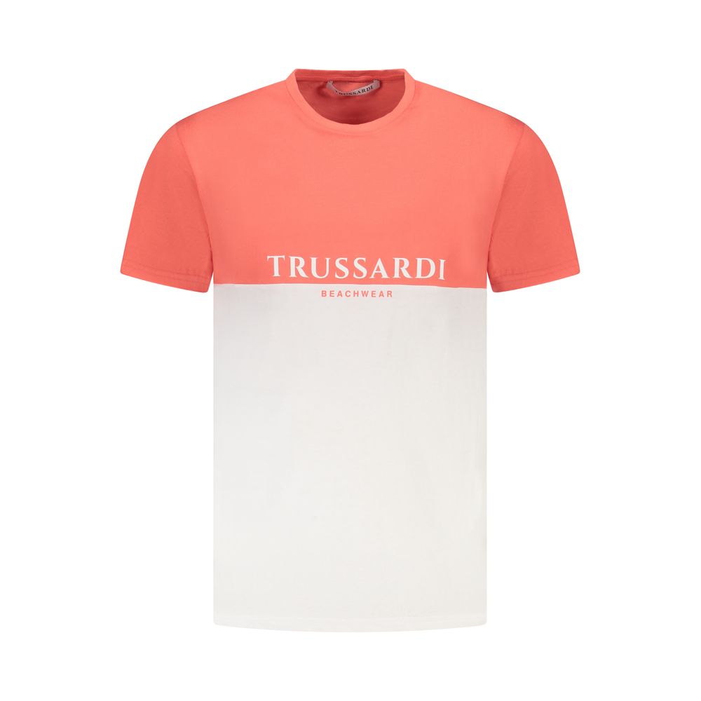 

Мужская футболка из розового хлопка Trussardi