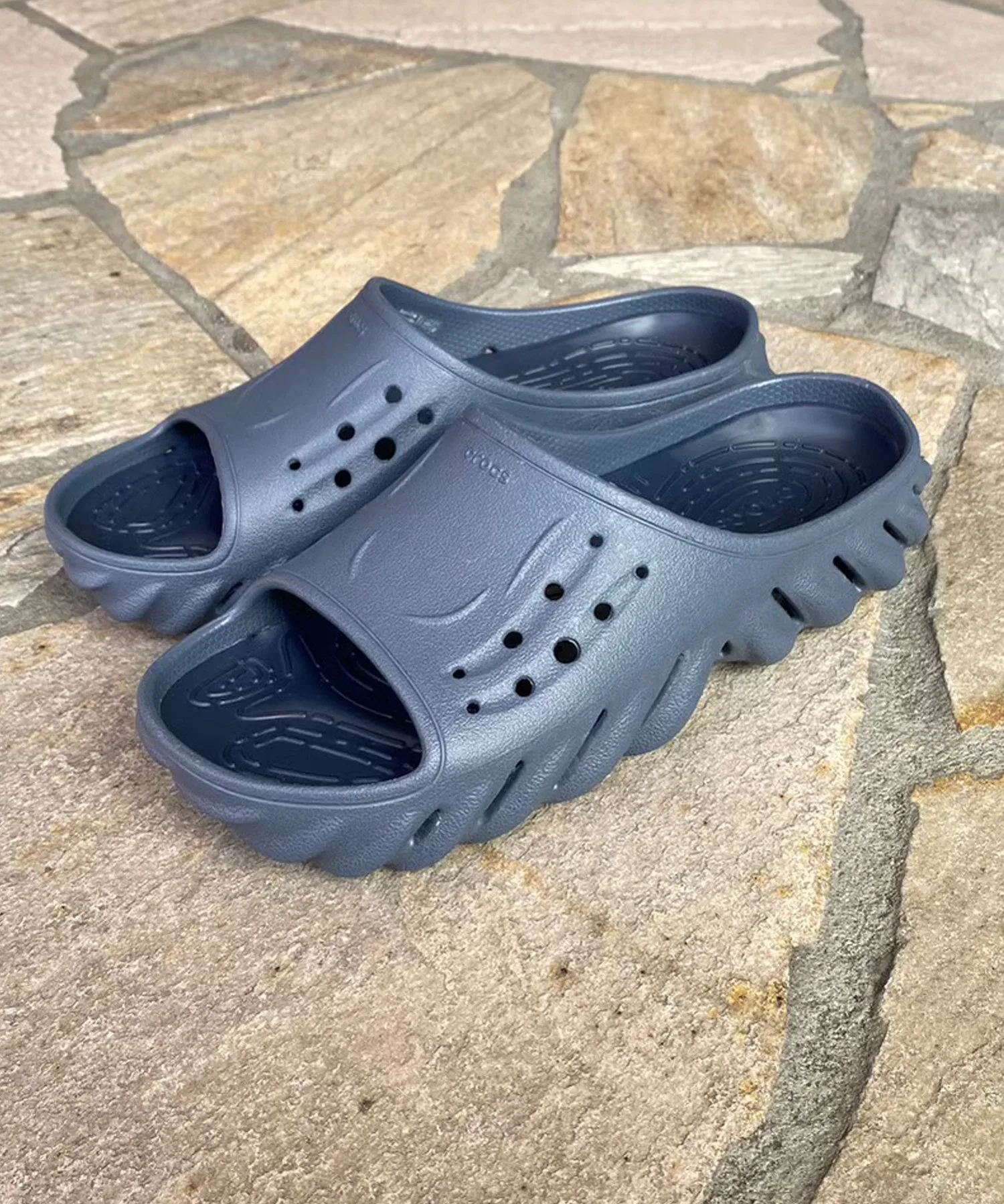 Мужские сланцы Crocs ECHO SLIDE чёрные