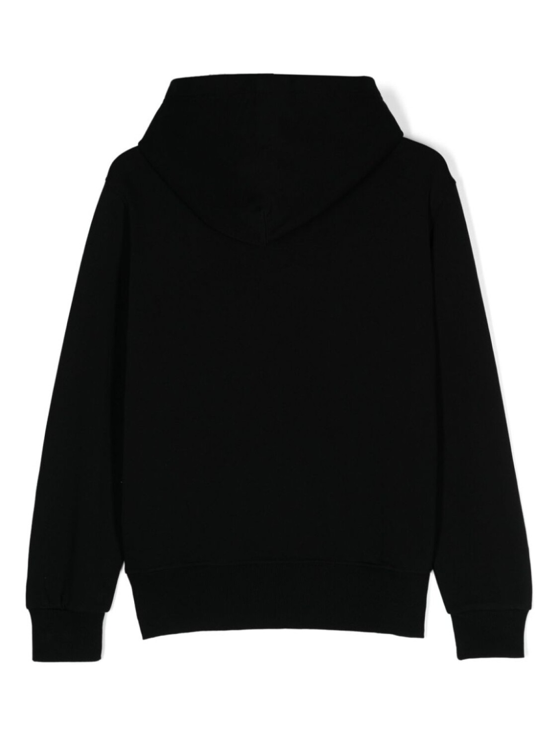 

Diesel Kids толстовка с капюшоном из хлопка с овальным D-образным принтом, черный