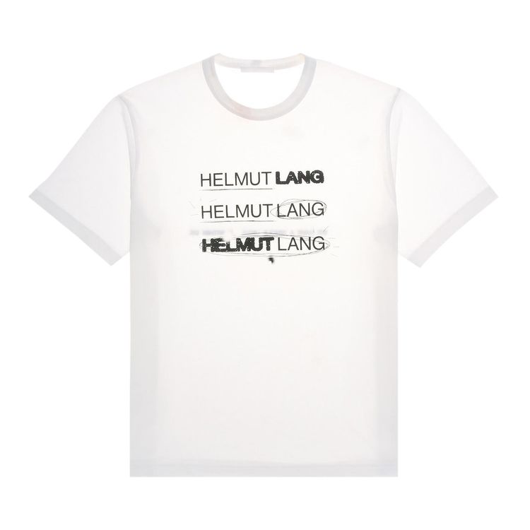 

Футболка Helmut Lang Logo Printed T-Shirt 'White', белый
