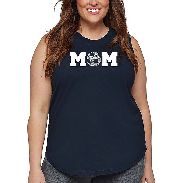 

Футболка с принтом для женщин plus size Soccer mom La Pop Art, Navy, Синий, Футболка с принтом для женщин plus size Soccer mom La Pop Art, Navy
