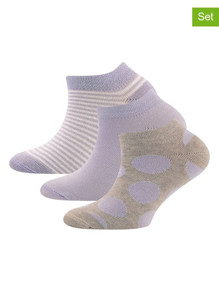 

Носки ewers 3er Set Sneaker Ringel/Punkte, фиолетовый