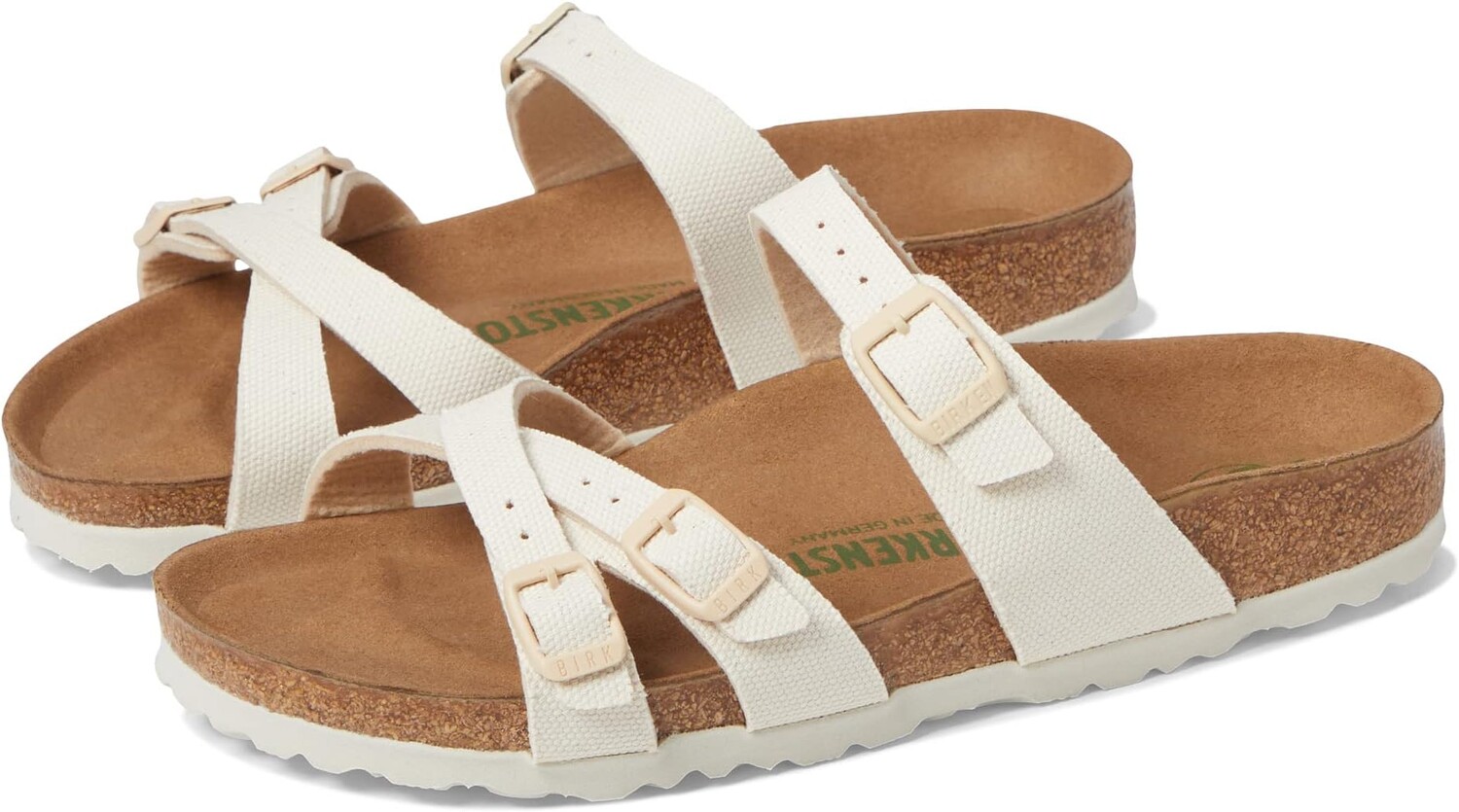 

Сандалии Birkenstock Franca Vegan Canvas, цвет Eggshell Canvas