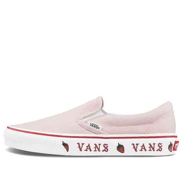 

Кроссовки classic slip-on 'sidewall print - strawberry' Vans, розовый