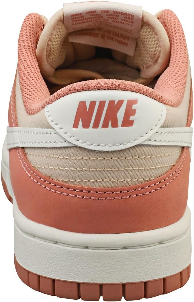 Мужские кроссовки Nike Dunk Low Retro PRM, белый/красный — фото 4