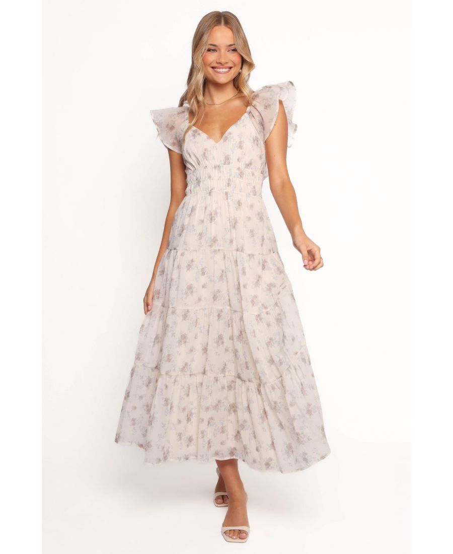 

Женское макси-платье Talia Petal and Pup, Cream multi floral