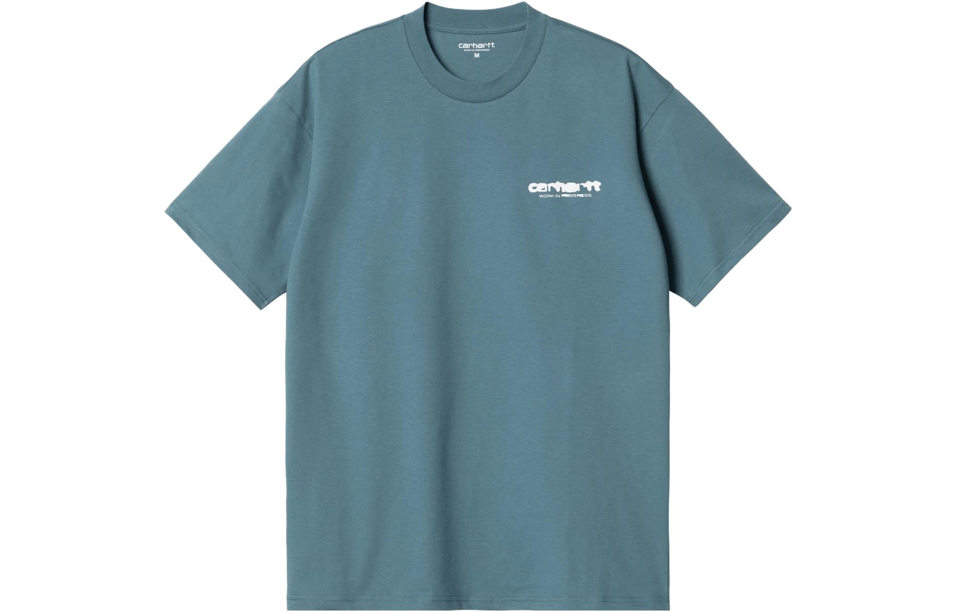 

Carhartt WIP Футболка Ink Bleed, мужская, light blue, Синий, Carhartt WIP Футболка Ink Bleed, мужская, light blue
