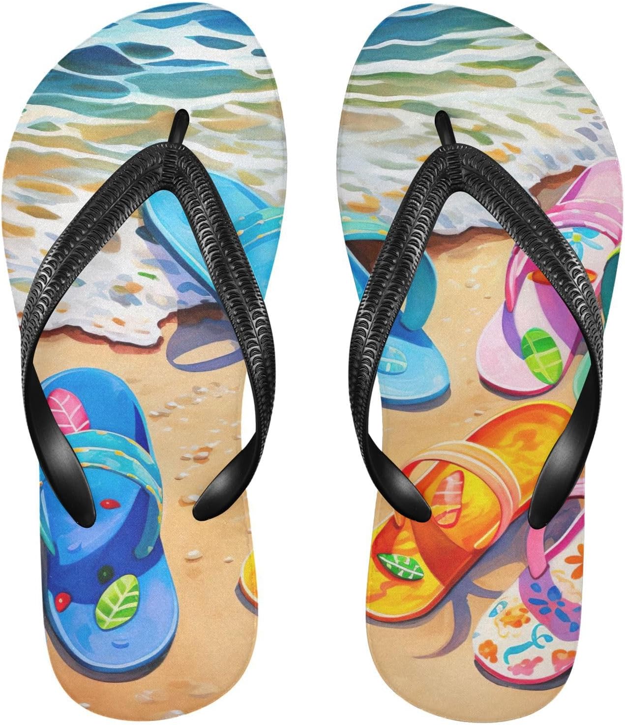 

STAYTOP пляжные милые цветные шлепанцы, сланцы для мужчин и женщин, пляжные шлепанцы для душа