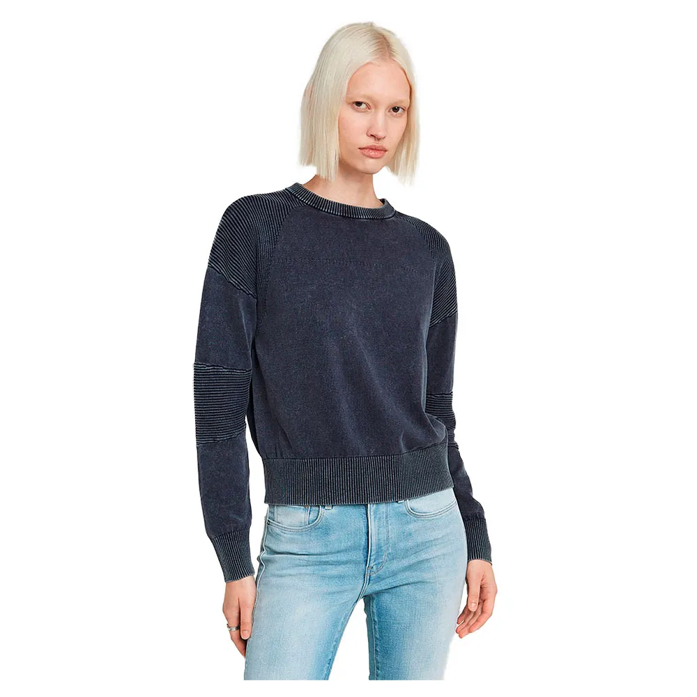 

Свитер G-Star Washed Lt Wt Biker, синий
