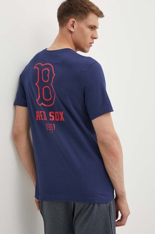

Хлопковая футболка Boston Red Sox Nike, темно-синий