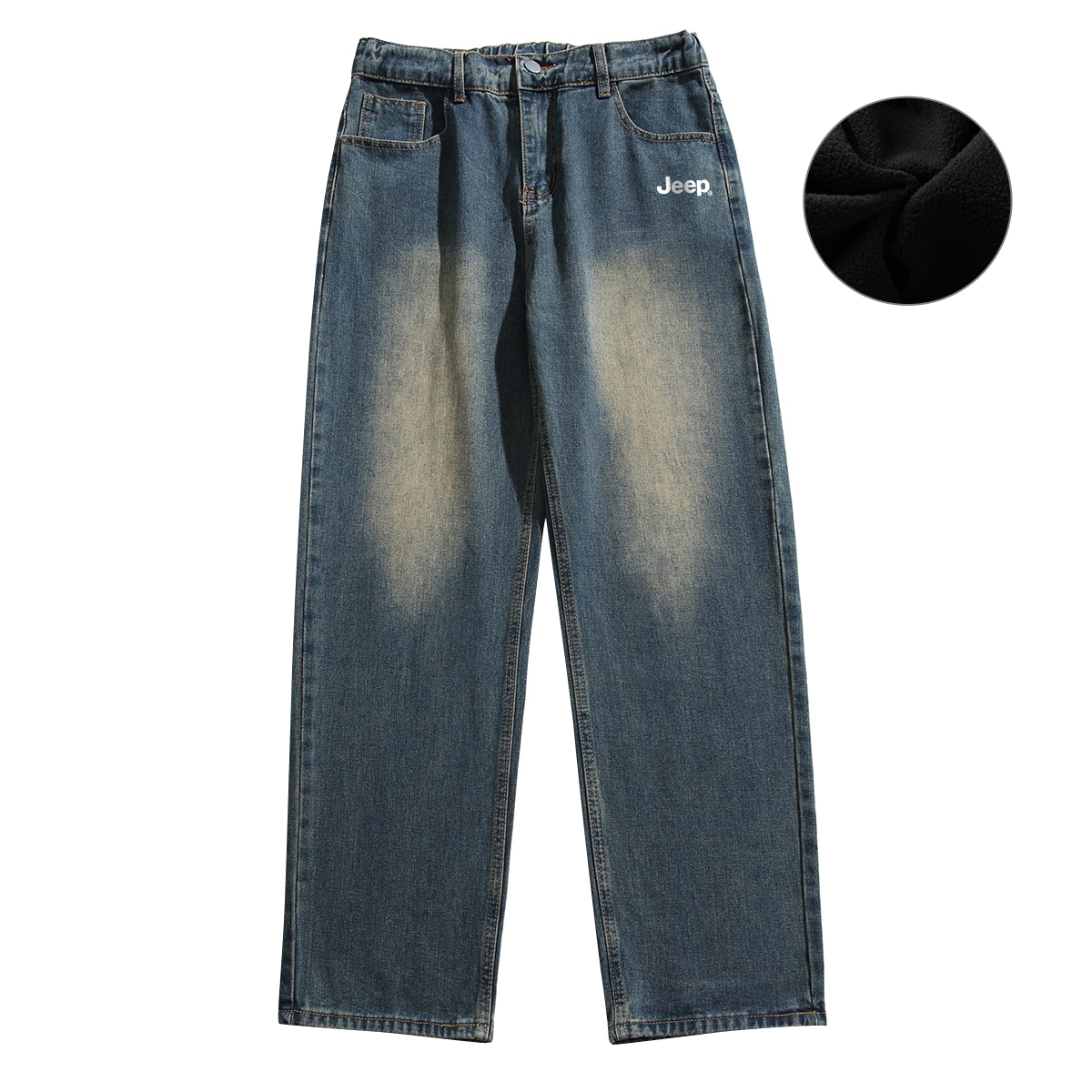 

Джинсы в стиле жизни пастбищной лошади Unisex Jeep, Teal (Fleece-Lined)