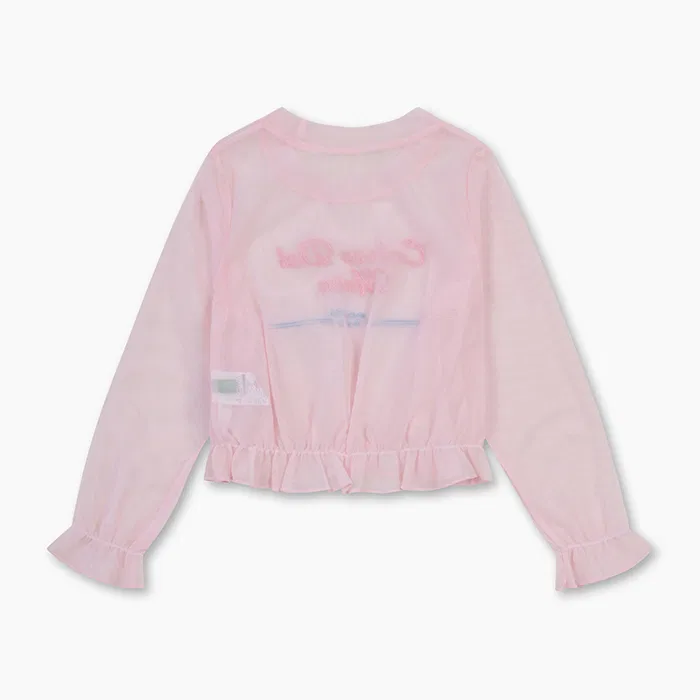 Детский розовый комплект для плавания с принтом пальм от Benetton Kids — фото 4