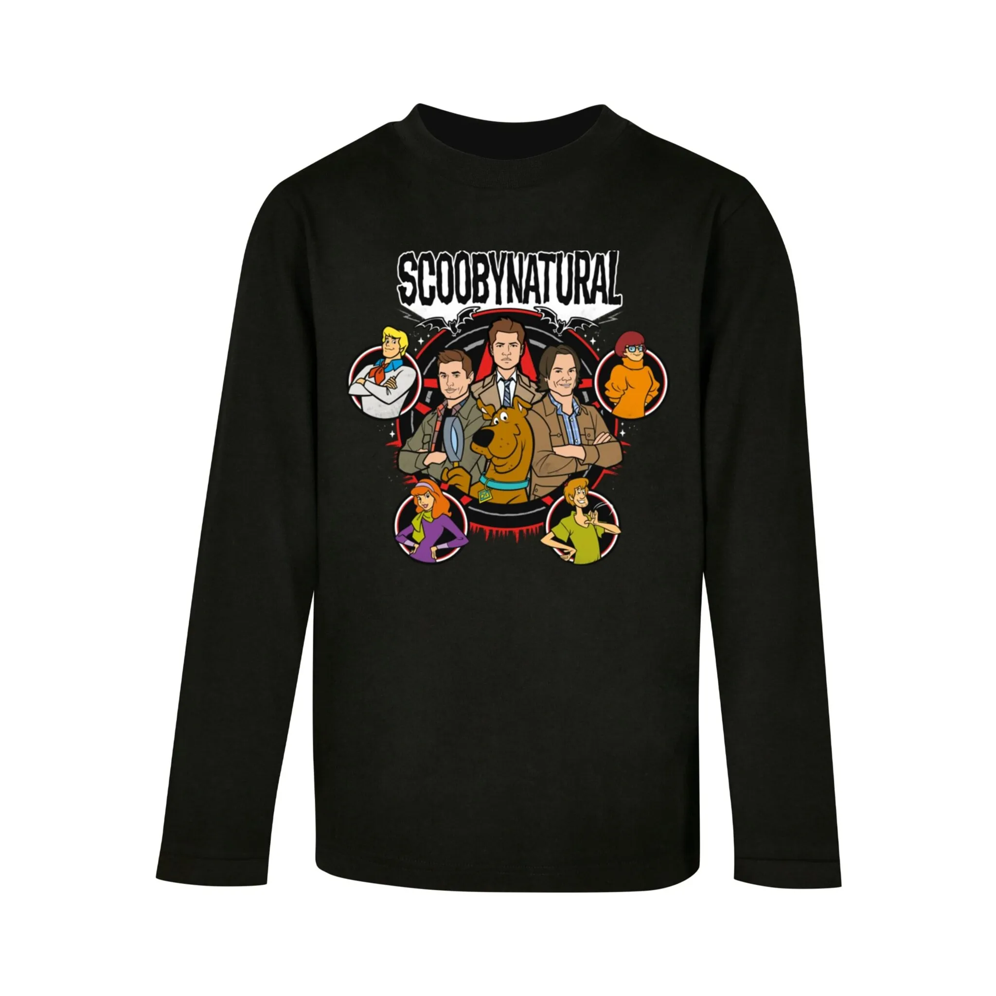 

ABSOLUTE CULT с длинным рукавом «ABSOLUTE CULT Мужская детская футболка Scooby - Natural Персонажи с длинными рукавами», черный