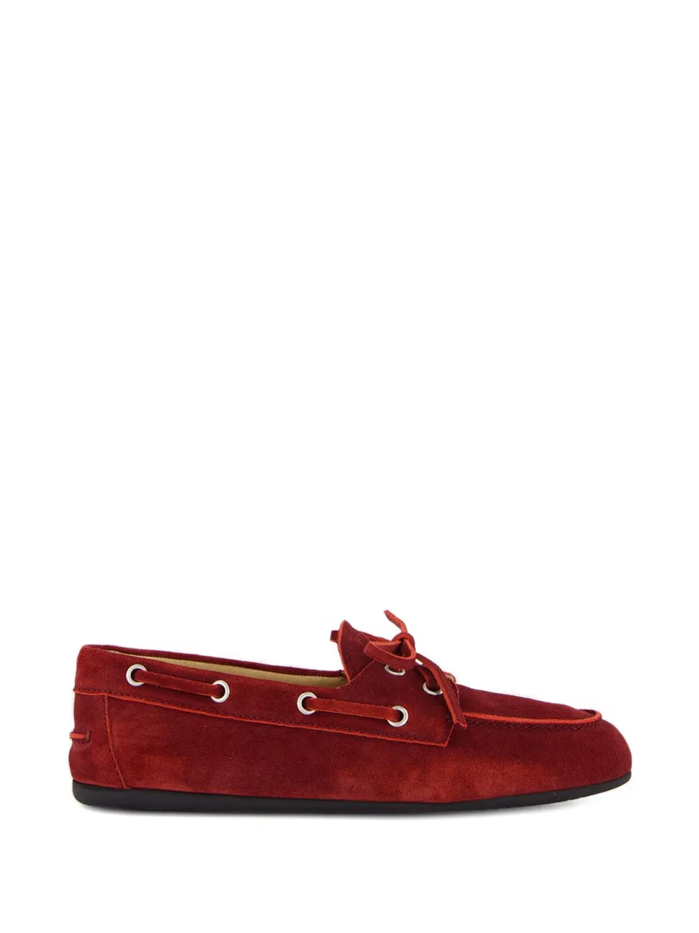 Лоферы на шнуровке MIU MIU, красный