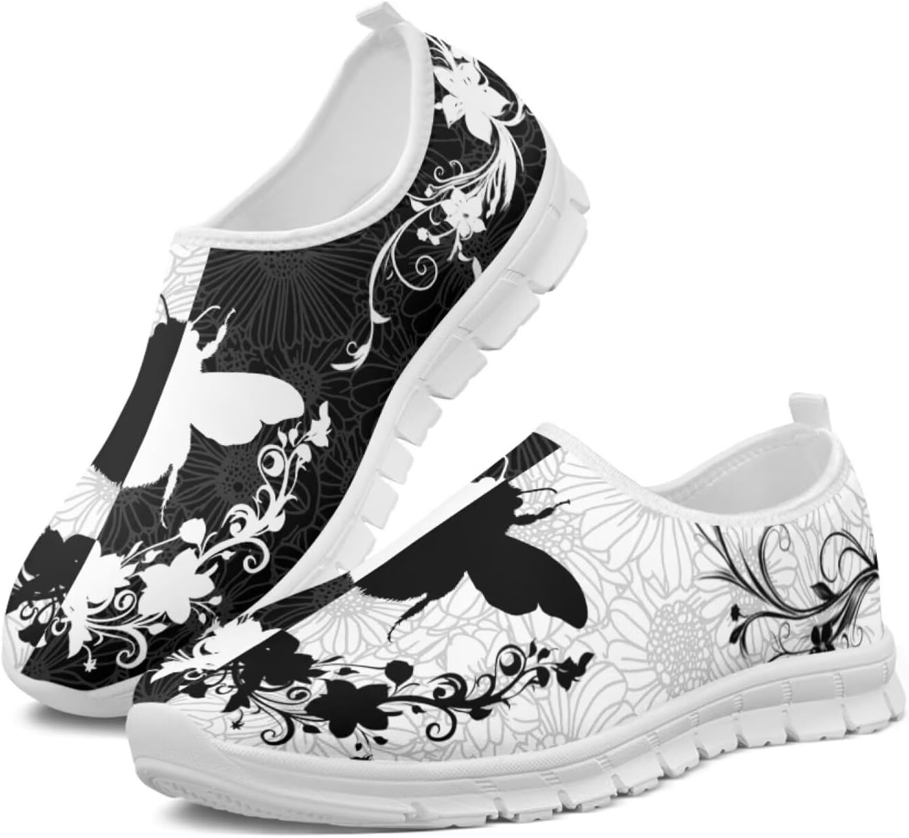 

Мужские и женские слипоны Howilath с цветочным принтом бохо, с животным узором, повседневные лоферы, кроссовки для бега, модная обувь с антискользящей подошвой, Cartoon Bee Boho Floral