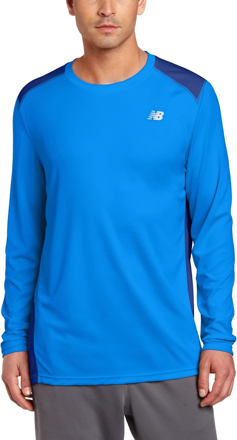 

New Balance Men's Go 2 с длинным рукавом, Electric Blue/Sodalite, Синий, New Balance Men's Go 2 с длинным рукавом, Electric Blue/Sodalite