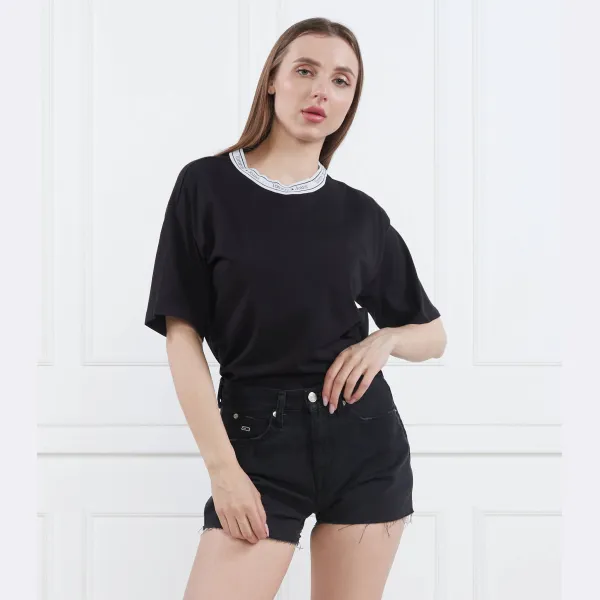 Футболка стандартного кроя с логотипом Tjw ovr и окантовкой Tommy Hilfiger, черный — фото 2