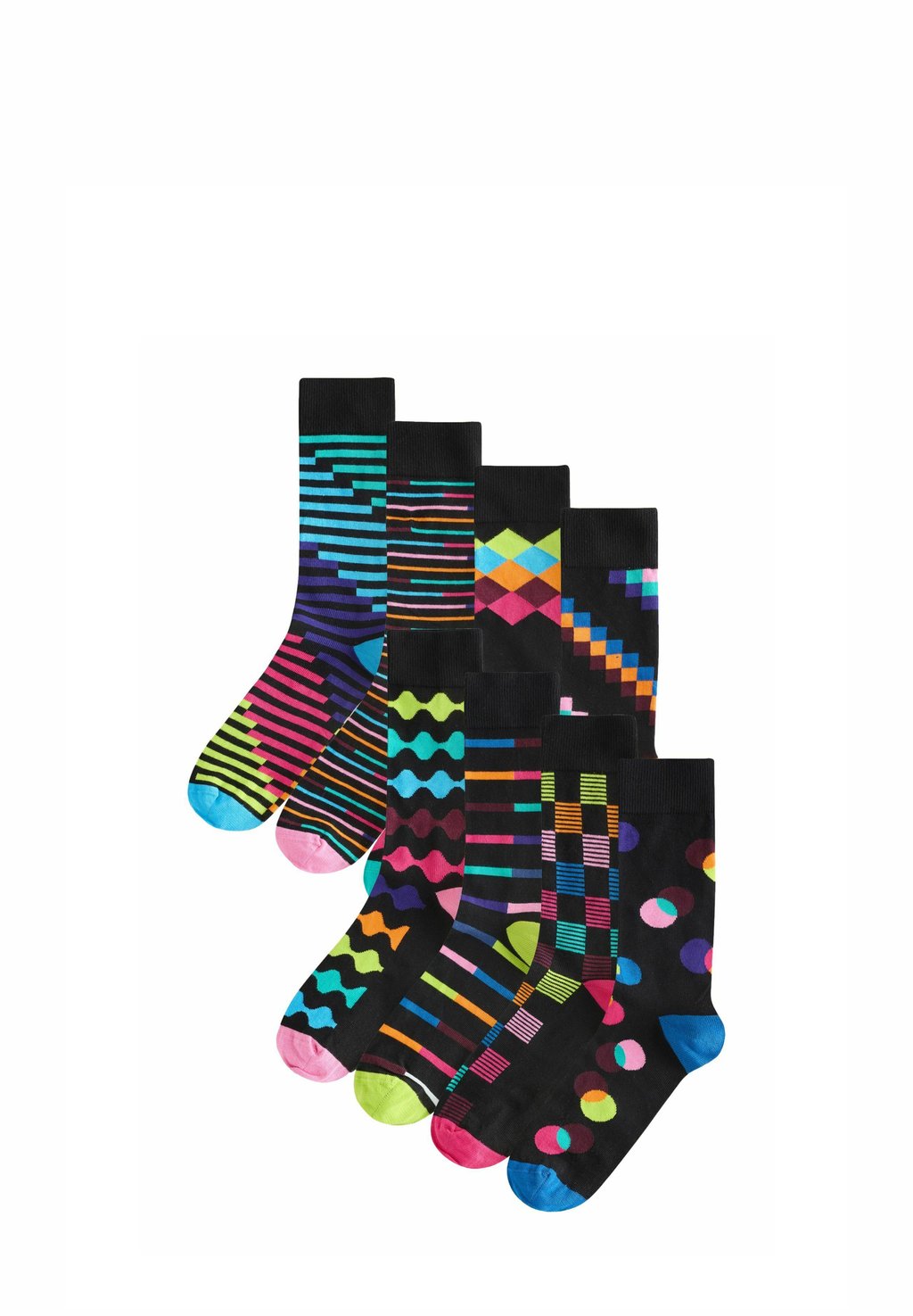 

Носки GEOMETRIC PATTERN 8 PACK Next, черный
