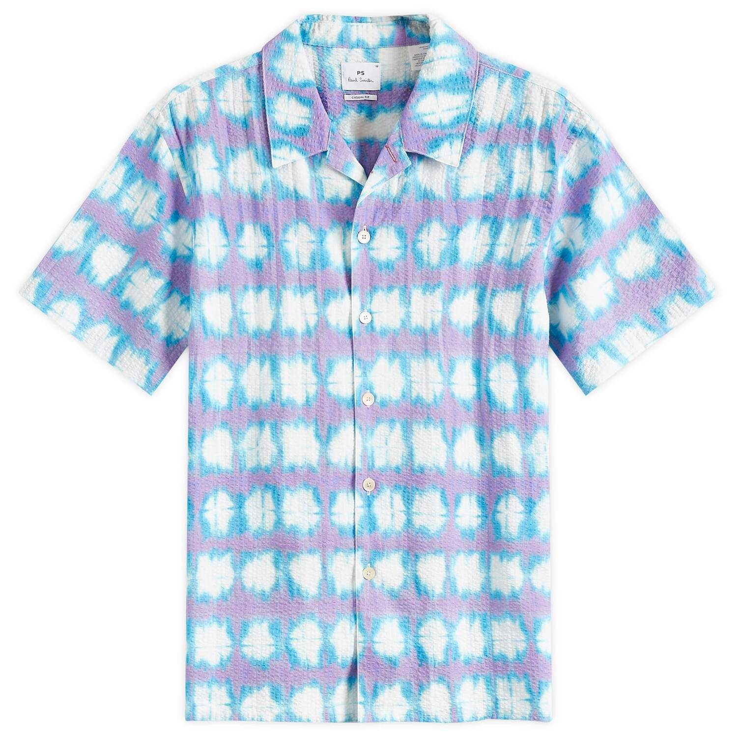 

Рубашка с коротким рукавом Paul Smith Dyed Vacation Shirt, синий