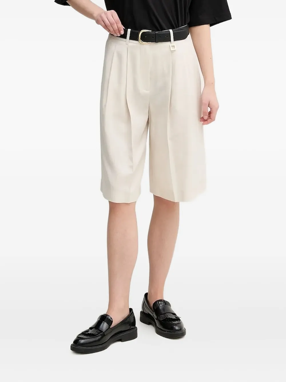 

Шорты с логотипом и складками спереди Joop!, нейтральный