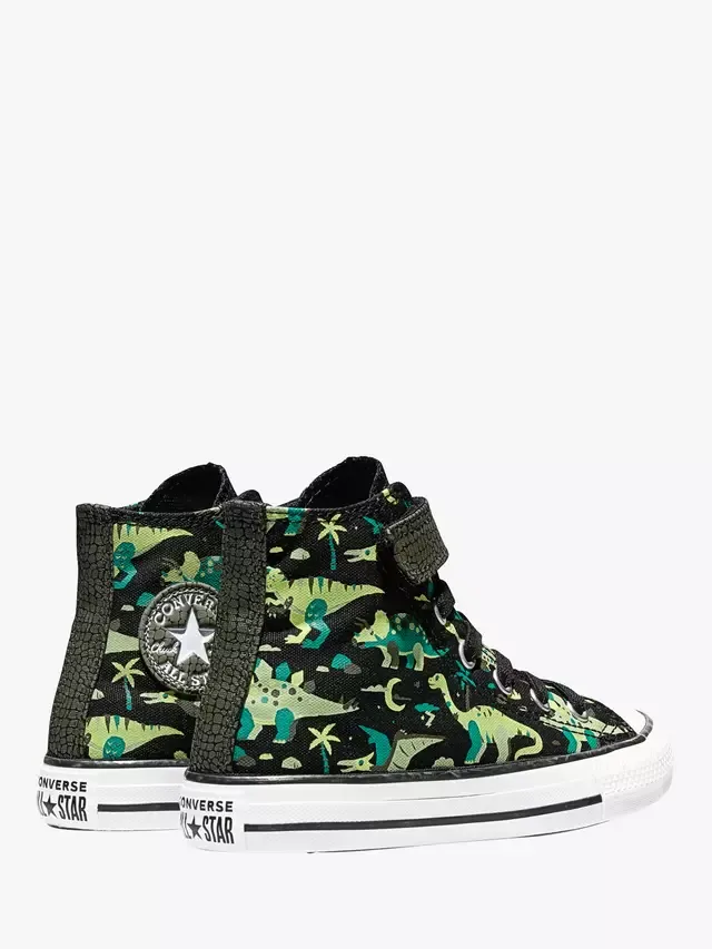Детские кеды Chuck Taylor All Star Canvas Dino, черно-зеленые Converse — фото 4
