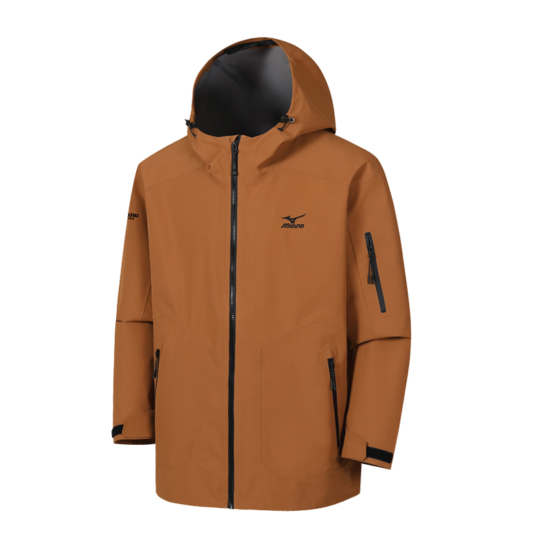 

Водонепроницаемая и ветрозащитная куртка-ветровка унисекс Mizuno, Rosefinch Red