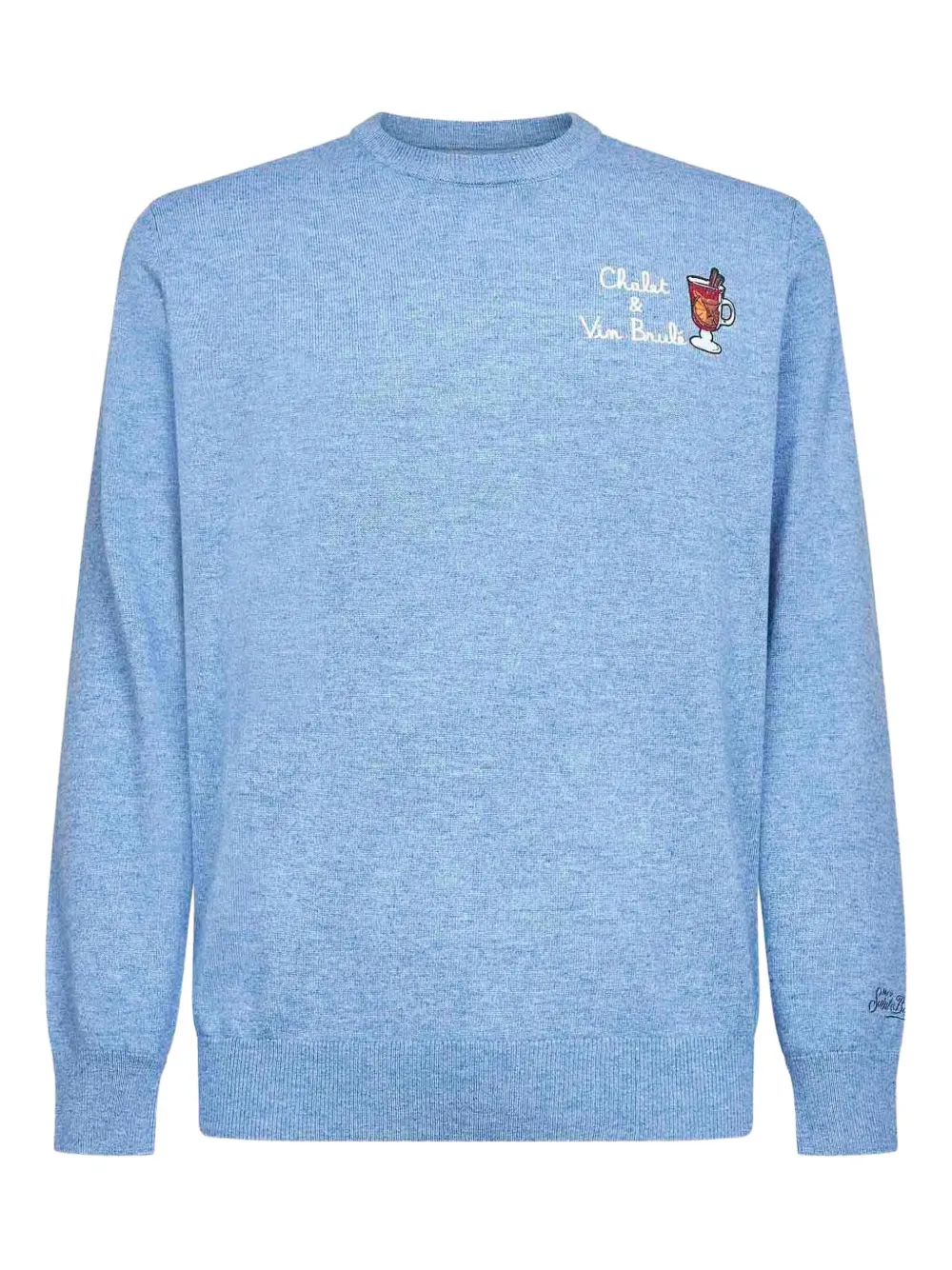 

Вышитый свитер с длинными рукавами Mc2 Saint Barth, синий