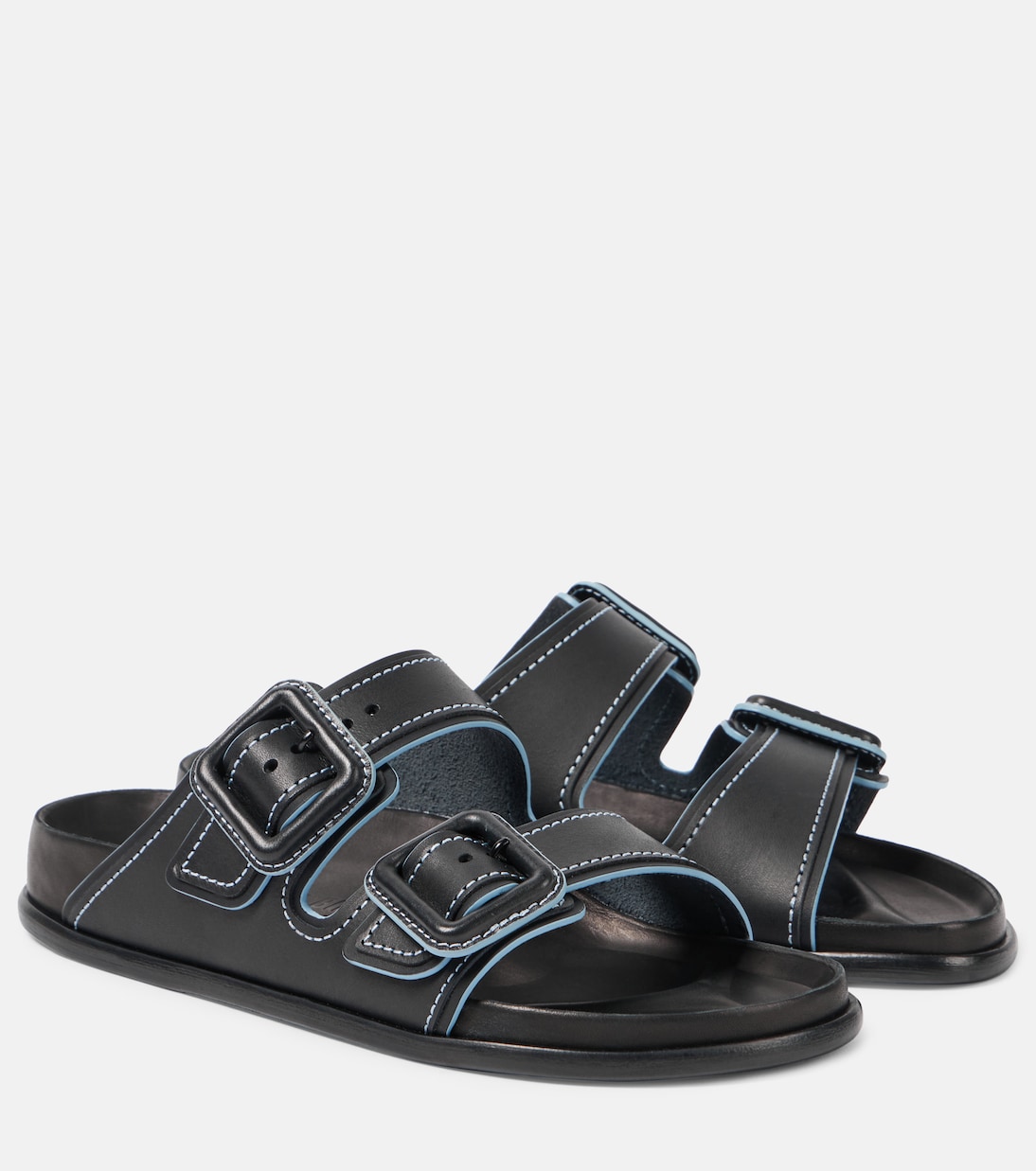 Сандалии из кожи Аризона Birkenstock 1774, черный