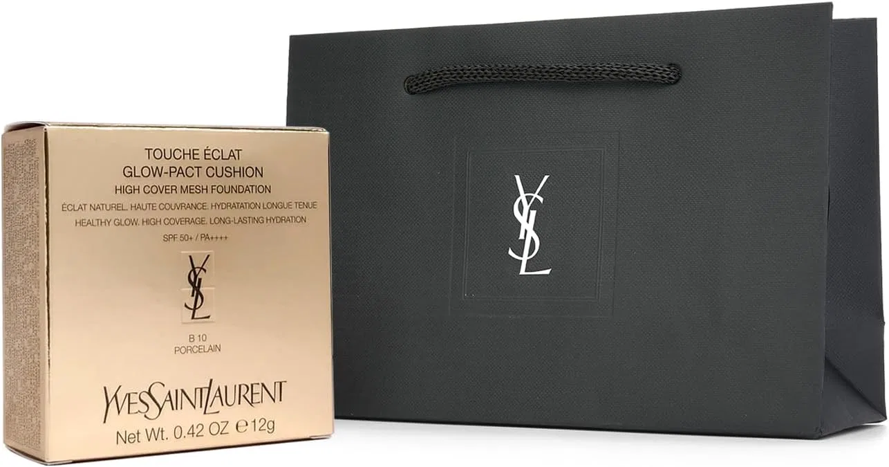 Тональное средство Yves Saint Laurent Radiant Touch Grow Pact SPF50+ PA+++, 12 г, оттенок B10 Brightest Skin Tone — фото 2