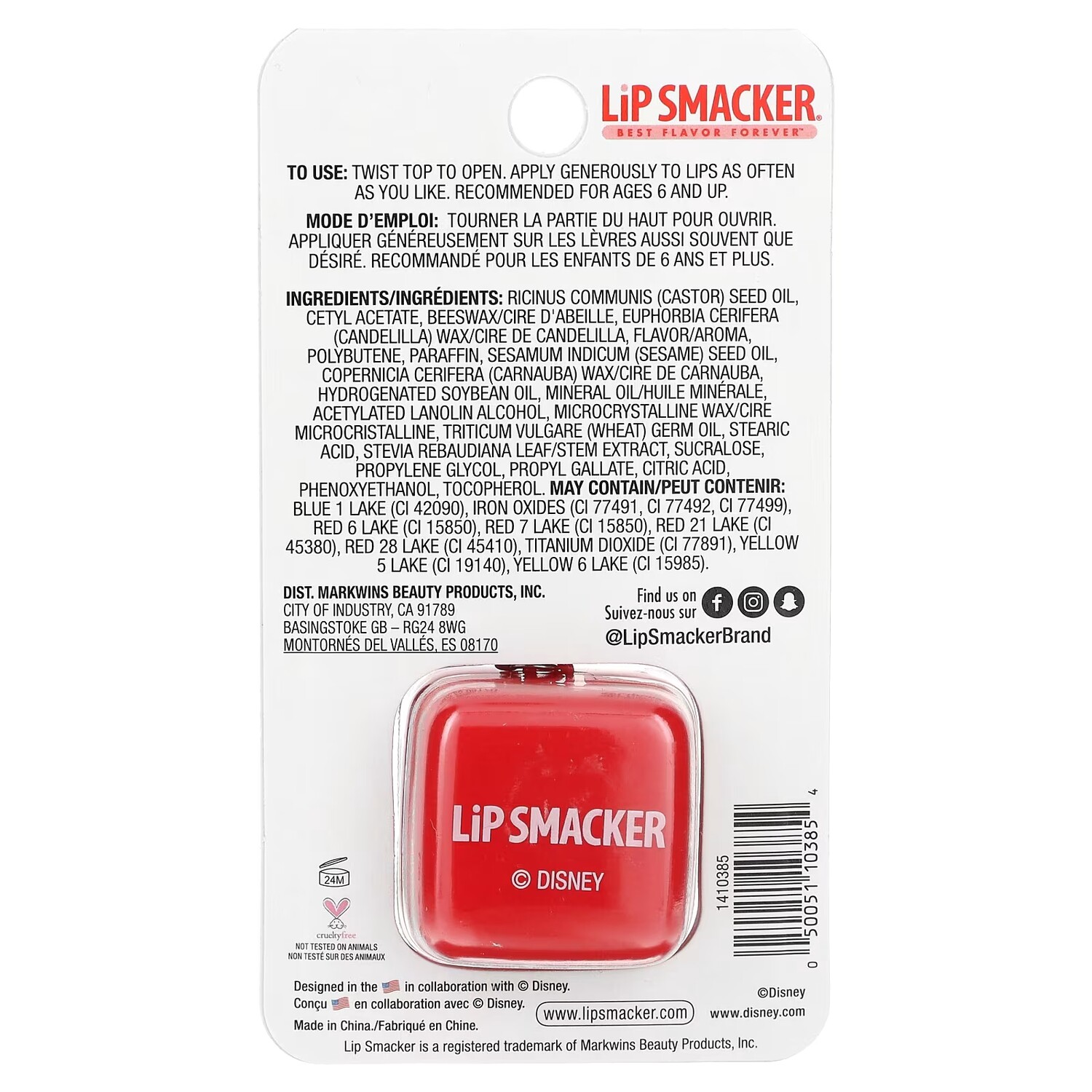 Бальзам для губ Lip Smacker Disney Микки Маус и его друзья, сладкая вата — фото 3