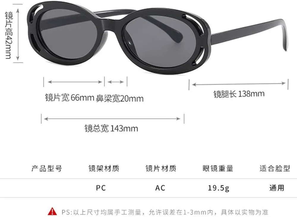 

Мужские солнцезащитные очки овальной формы 2027 года, стильные солнцезащитные очки с ажурной отделкой для женщин, цвет слоновой кости и серый MTZJH, One Color