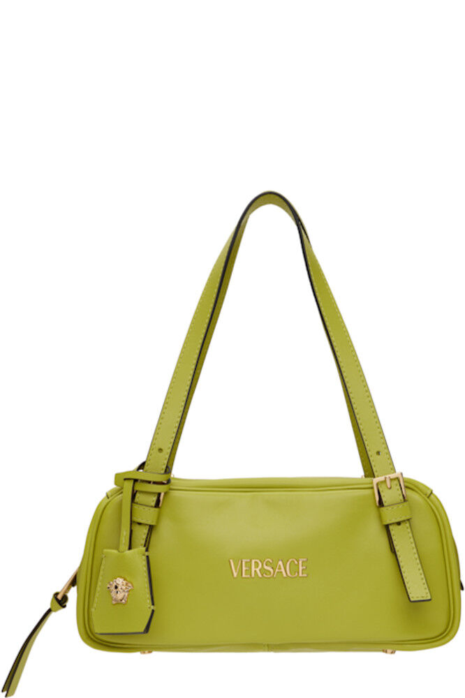 

Зеленая сумка через плечо с биркой «Versace» для боулинга