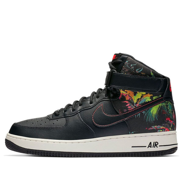 

Кроссовки air force 1 '07 high 'black floral' Nike, черный