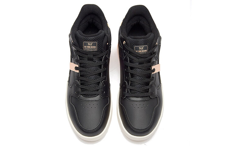 

Кеды, скейтборд обувь женская средняя высота черный/розовый 361°